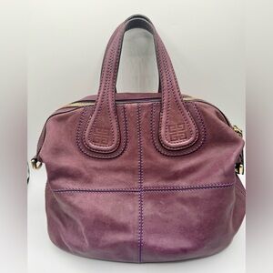 AB Condition Givenchy Nightingale satchel in light purple lamb skin leather